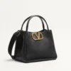 Valentino Garavani Alltime Medium Handbag In Grainy Calfskin Valentino Garavani Alltime Medium Handbag In Grainy Calfskin