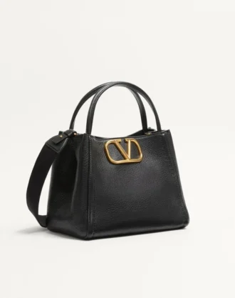 Valentino Garavani Alltime Medium Handbag In Grainy Calfskin