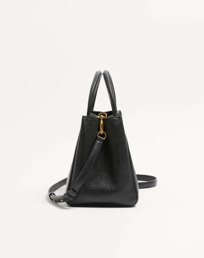 Valentino Garavani Alltime Medium Handbag In Grainy Calfskin Valentino Garavani Alltime Medium Handbag In Grainy Calfskin
