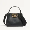 Valentino Garavani Alltime Medium Handbag In Grainy Calfskin Valentino Garavani Alltime Medium Handbag In Grainy Calfskin
