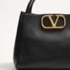 Valentino Garavani Alltime Medium Handbag In Grainy Calfskin Valentino Garavani Alltime Medium Handbag In Grainy Calfskin