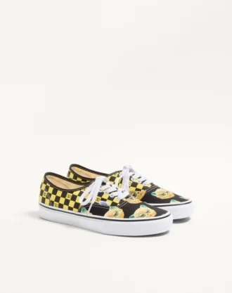 Valentino Garavani And Vans Low-Top Fabric Trainer With VLogo Checkerboard Print And Le Chat De La Maison Print