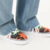 Valentino Garavani And Vans Low-Top Fabric Trainer With VLogo Checkerboard Print And Tropical Leaves Print Valentino Garavani And Vans Low-Top Fabric Trainer With VLogo Checkerboard Print And Tropical Leaves Print