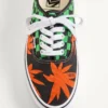 Valentino Garavani And Vans Low-Top Fabric Trainer With VLogo Checkerboard Print And Tropical Leaves Print