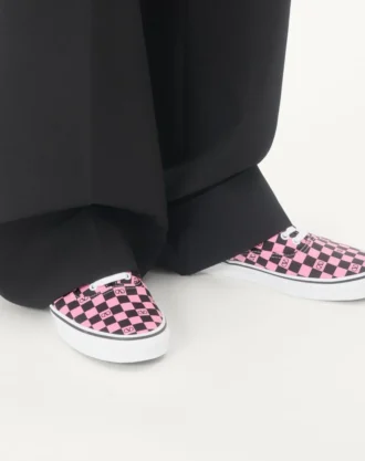 Valentino Garavani And Vans Low-Top Trainer In Fabric With VLogo Checkerboard Print