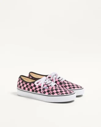 Valentino Garavani And Vans Low-Top Trainer In Fabric With VLogo Checkerboard Print