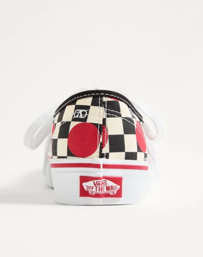 Valentino Garavani And Vans Low-Top Trainer In Fabric With VLogo Checkerboard Print And Polka Dot Detail