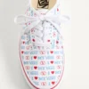 Valentino Garavani And Vans Low-Top Trainer In Valentino Vans Love Print Fabric