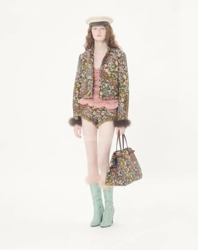 Valentino Garavani Antibes medium shopping bag in Apres L’Hiver jacquard fabric