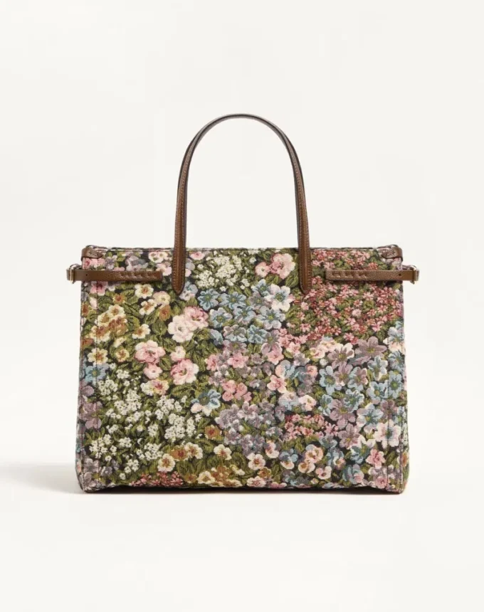 Valentino Garavani Antibes medium shopping bag in Apres L’Hiver jacquard fabric