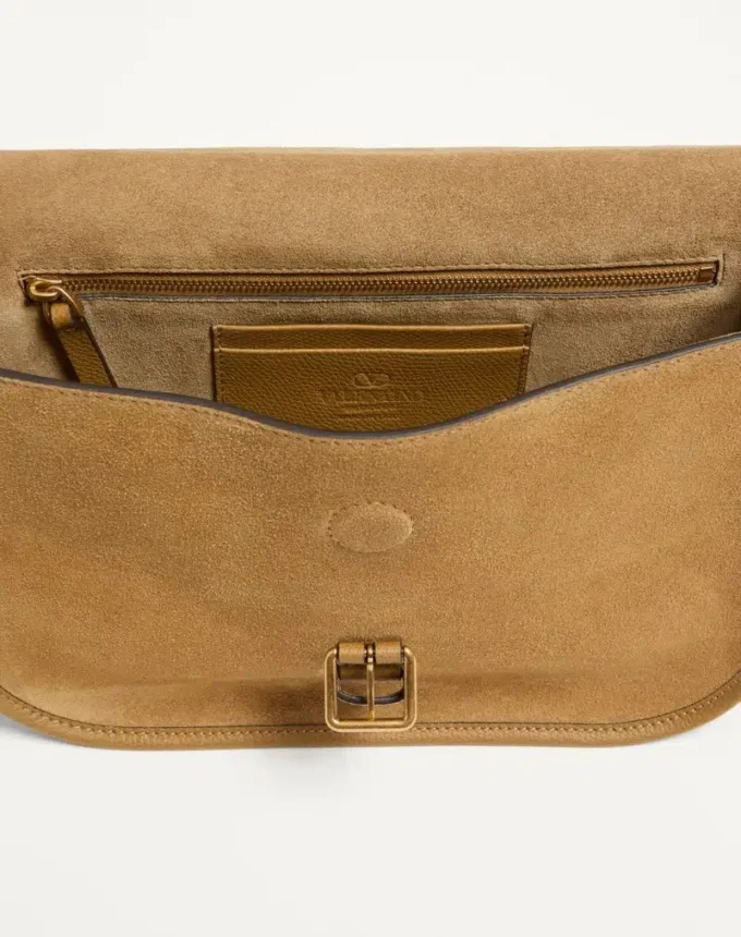 Valentino Garavani Antibes Suede Shoulder Bag