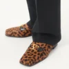 Valentino Garavani Babouche Haircalf Loafers With Fauve Eclat Print