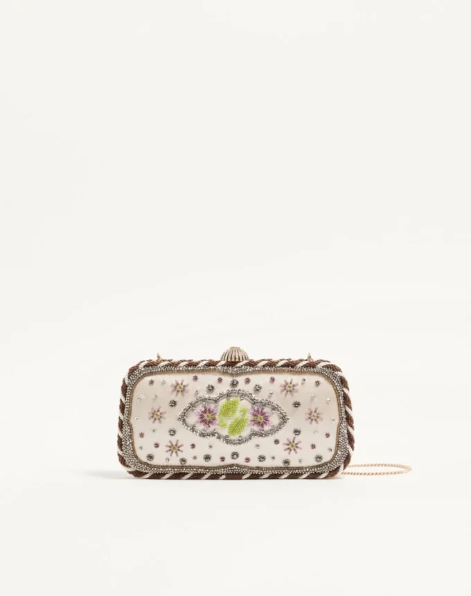 Valentino Garavani Carry Secrets Embroidered Minaudiere Valentino Garavani Carry Secrets Embroidered Minaudiere