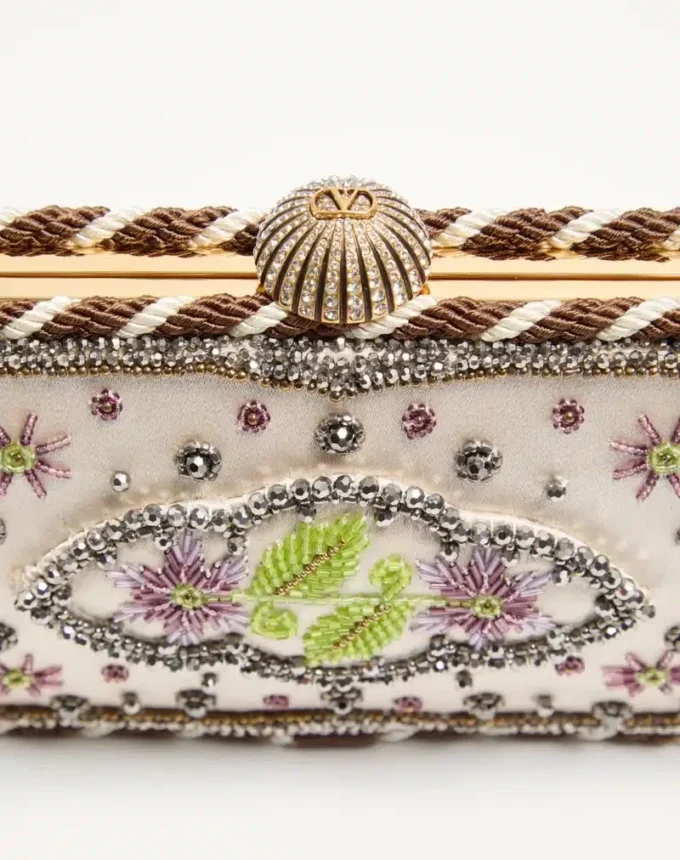 Valentino Garavani Carry Secrets Embroidered Minaudiere Valentino Garavani Carry Secrets Embroidered Minaudiere