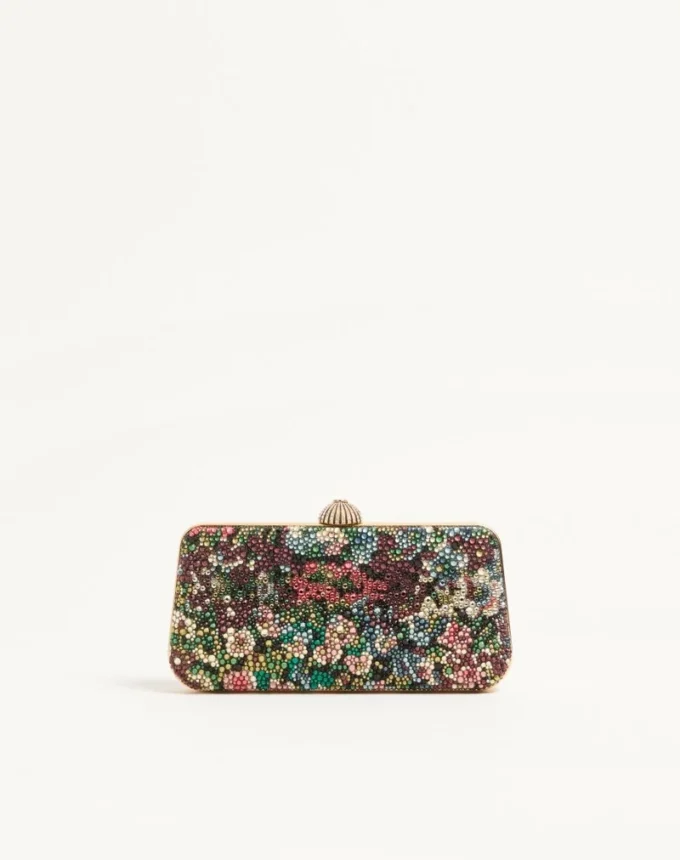 Valentino Garavani Carry Secrets minaudiere with Apres L’Hiver rhinestone motif