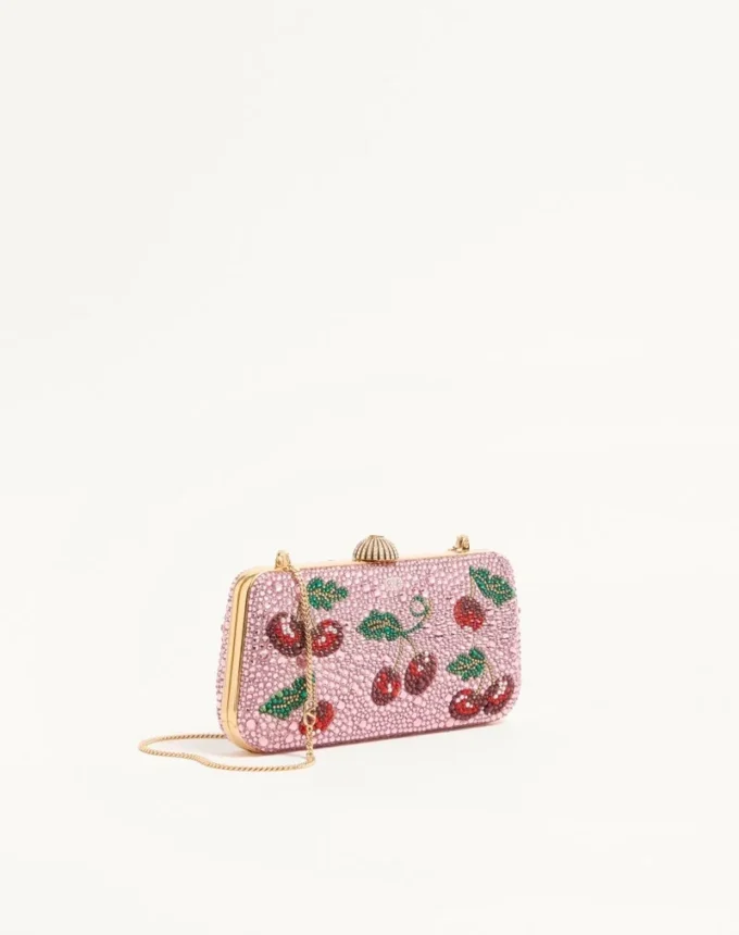 Valentino Garavani Carry Secrets minaudiere with Cherryfic rhinestone motif