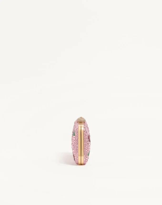 Valentino Garavani Carry Secrets minaudiere with Cherryfic rhinestone motif