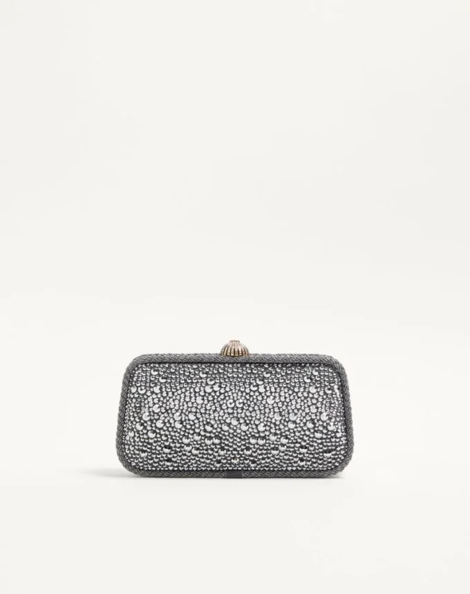 Valentino Garavani Carry Secrets Minaudiere With Rhinestones