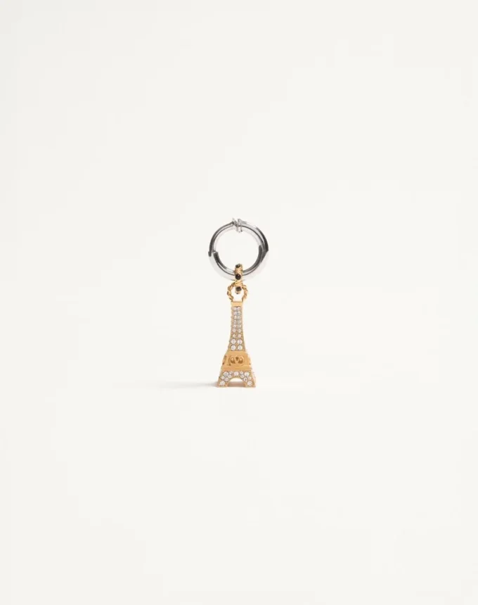 Valentino Garavani Chez Valentino Single Earring In Metal And Swarovski® Crystals Valentino Garavani Chez Valentino Single Earring In Metal And Swarovski® Crystals