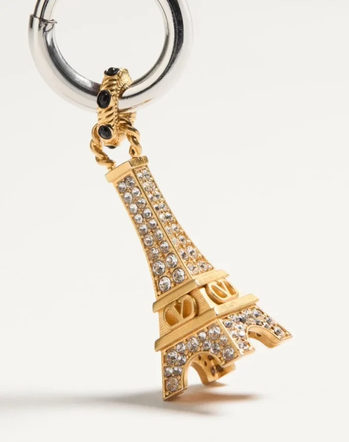 Valentino Garavani Chez Valentino Single Earring In Metal And Swarovski® Crystals Valentino Garavani Chez Valentino Single Earring In Metal And Swarovski® Crystals