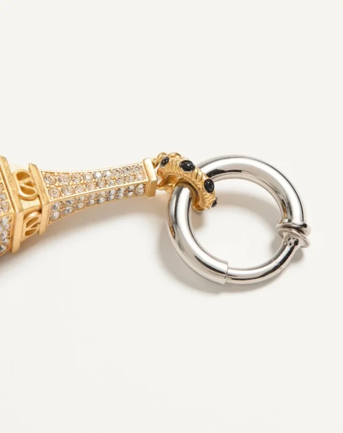 Valentino Garavani Chez Valentino Single Earring In Metal And Swarovski® Crystals Valentino Garavani Chez Valentino Single Earring In Metal And Swarovski® Crystals