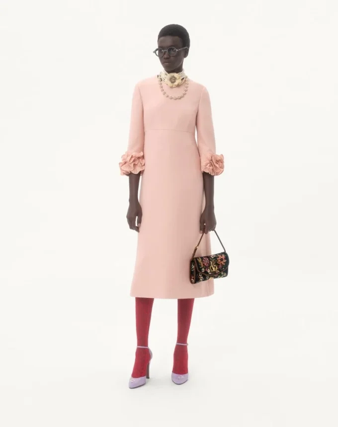 Valentino Garavani DeVain Embroidered Small Shoulder Bag