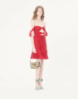 Valentino Garavani DeVain Embroidered Small Shoulder Bag