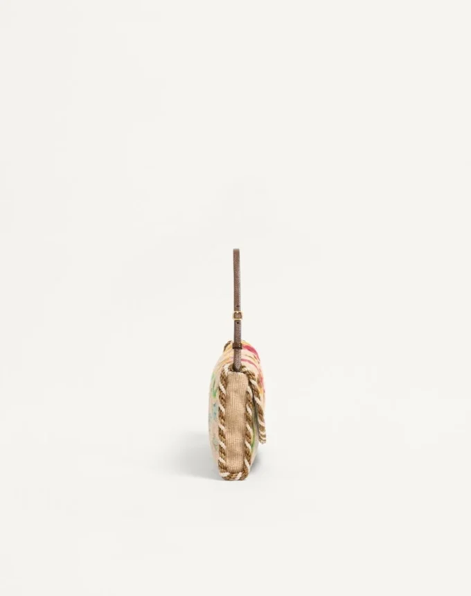 Valentino Garavani DeVain Embroidered Small Shoulder Bag