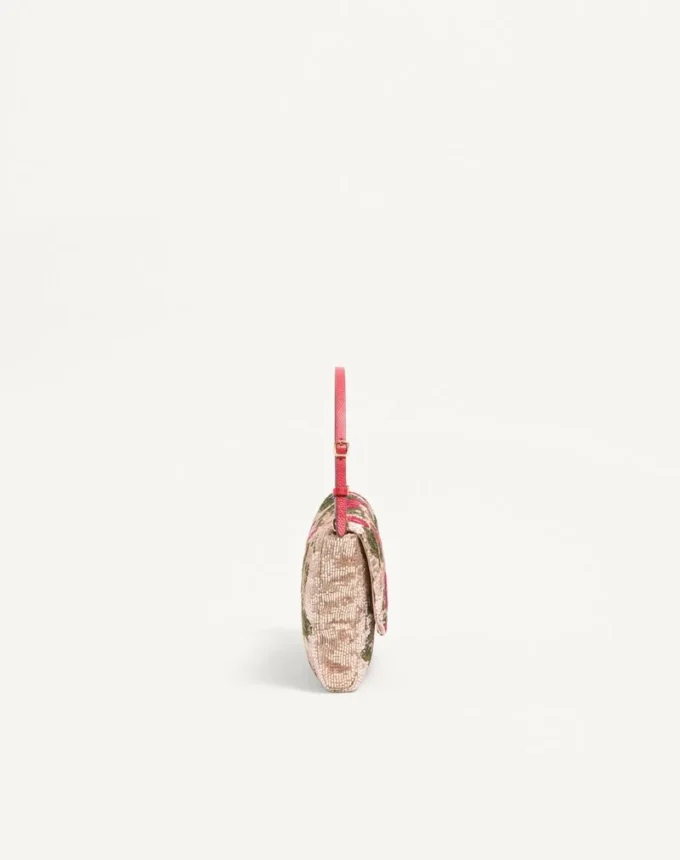 Valentino Garavani DeVain Embroidered Small Shoulder Bag