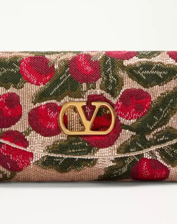 Valentino Garavani DeVain Embroidered Small Shoulder Bag