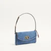 Valentino Garavani DeVain Small Denim Shoulder Bag Valentino Garavani DeVain Small Denim Shoulder Bag