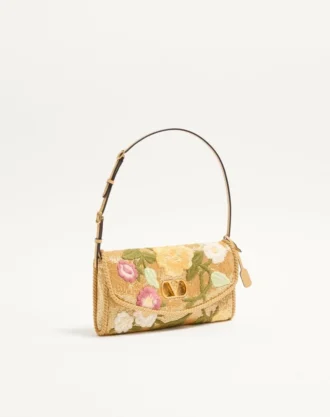 Valentino Garavani DeVain Small Embroidered Shoulder Bag