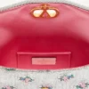Valentino Garavani DeVain Small Shoulder Bag In Floral Lurex Jacquard Fabric