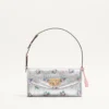 Valentino Garavani DeVain Small Shoulder Bag In Floral Lurex Jacquard Fabric