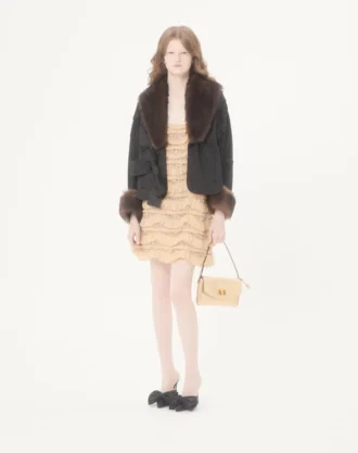 Valentino Garavani DeVain Small Shoulder Bag in Laminated Nappa Leather