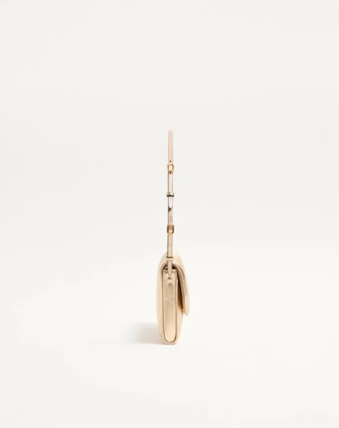 Valentino Garavani DeVain Small Shoulder Bag in Laminated Nappa Leather