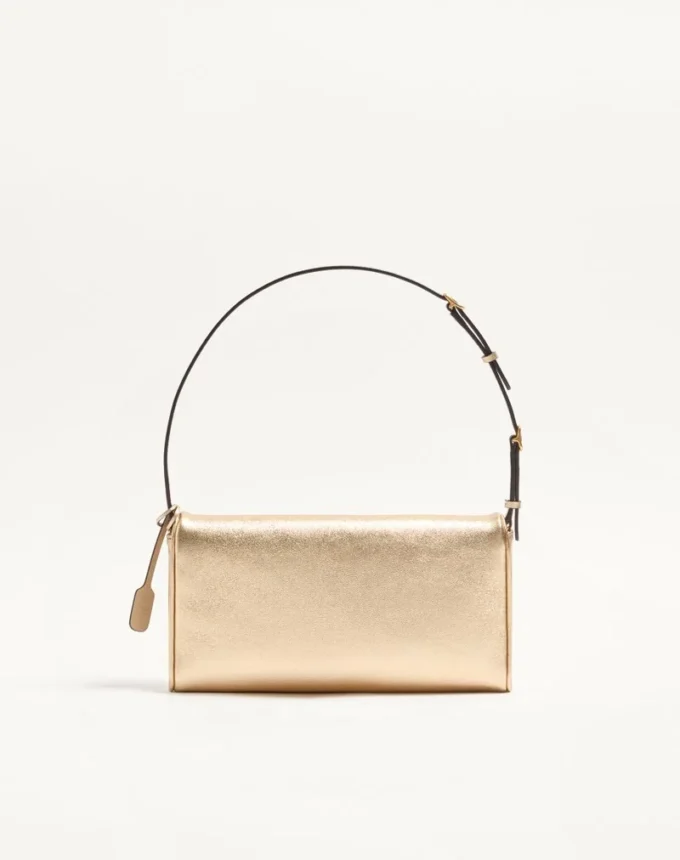 Valentino Garavani DeVain Small Shoulder Bag in Laminated Nappa Leather