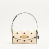 Valentino Garavani DeVain Small Shoulder Bag in Moiré Plus De Pois Fabric
