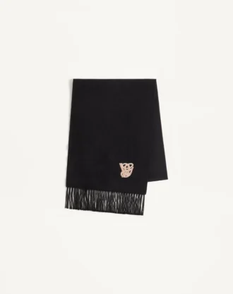 Valentino Garavani Embroidered Wool And Cashmere Scarf