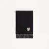 Valentino Garavani Embroidered Wool And Cashmere Scarf