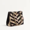 Valentino Garavani Laseine Shopping Bag In Python And Chevron-Patterned Suede