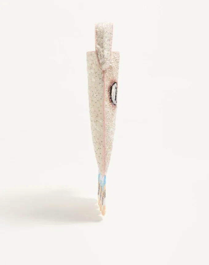 Valentino Garavani Le Chat De La Maison Embroidered Shoulder Bag With Fringes Valentino Garavani Le Chat De La Maison Embroidered Shoulder Bag With Fringes