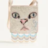 Valentino Garavani Le Chat De La Maison Embroidered Shoulder Bag With Fringes Valentino Garavani Le Chat De La Maison Embroidered Shoulder Bag With Fringes