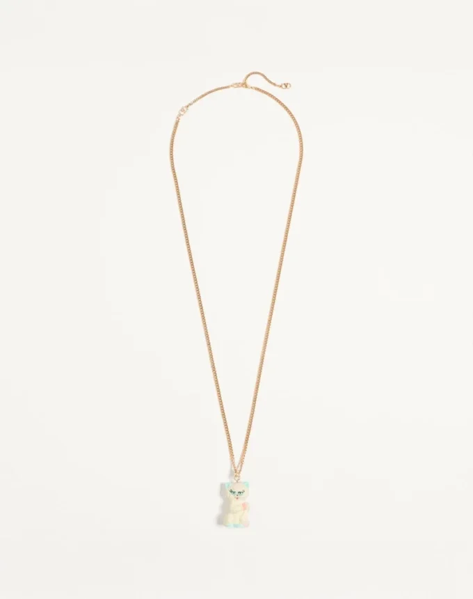 Valentino Garavani Le Chat De La Maison Necklace In Nylon And Metal