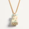 Le Chat De La Maison Necklace In Metal, Nylon And Swarovski® Crystals