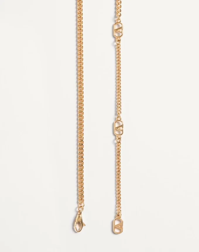 Le Chat De La Maison Necklace In Metal, Nylon And Swarovski® Crystals