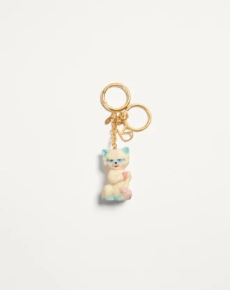 Valentino Garavani Le Chat De La Maison Nylon Bag Charm With Key Ring