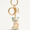 Valentino Garavani Le Chat De La Maison Nylon Bag Charm With Key Ring