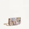 Valentino Garavani Locò Small Embroidered Shoulder Bag With Jewel Logo