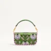 Valentino Garavani Locò Small Embroidered Shoulder Bag With Jewel Logo